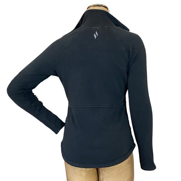 Skechers Go Walk Fleece Full Zip Jacket Sz S Black 71M - Picture 6 of 8